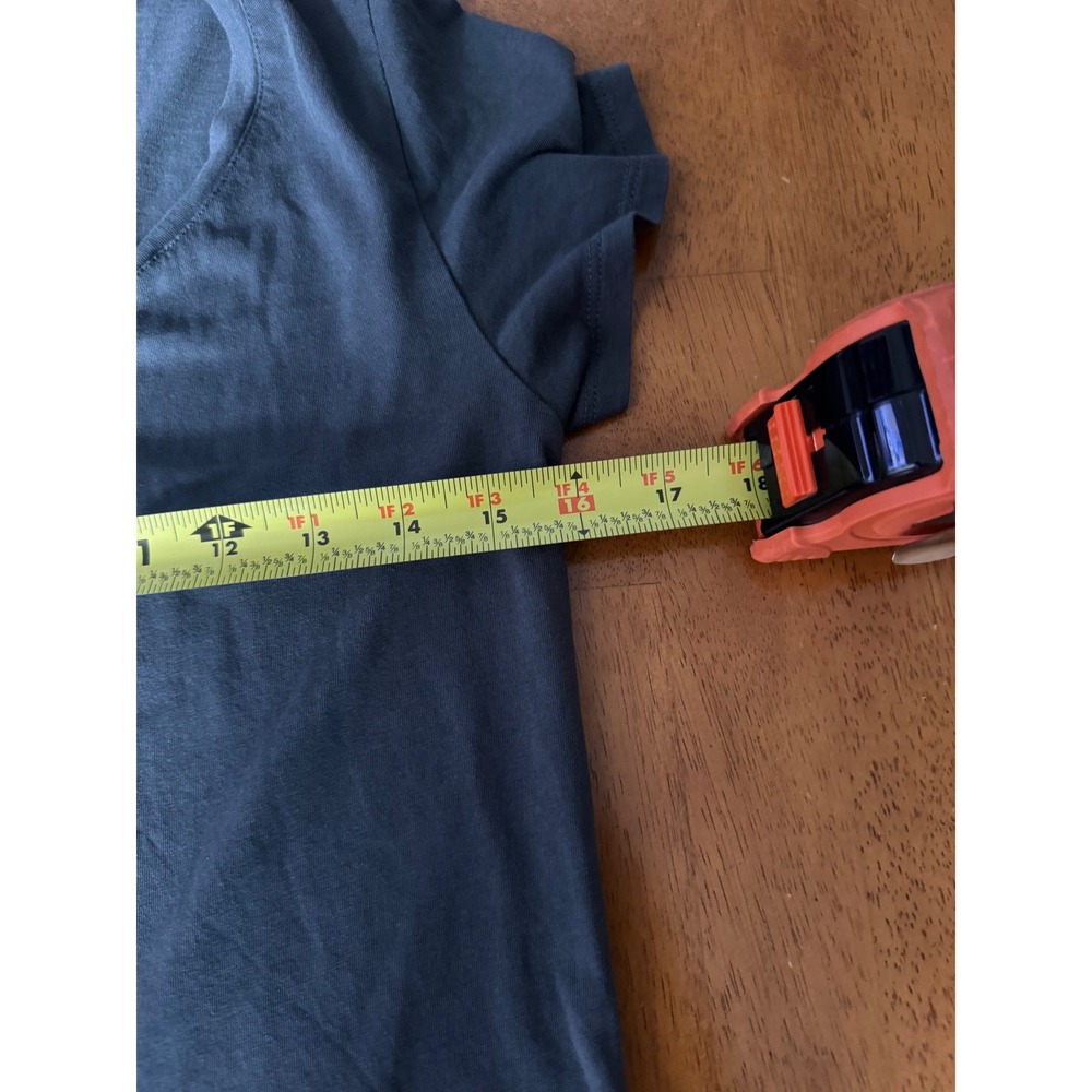 Quince Women's Cotton Modal Scoop Neck Short Sleeve Tee Charcoal Grey Size Small - Picture 6 of 8